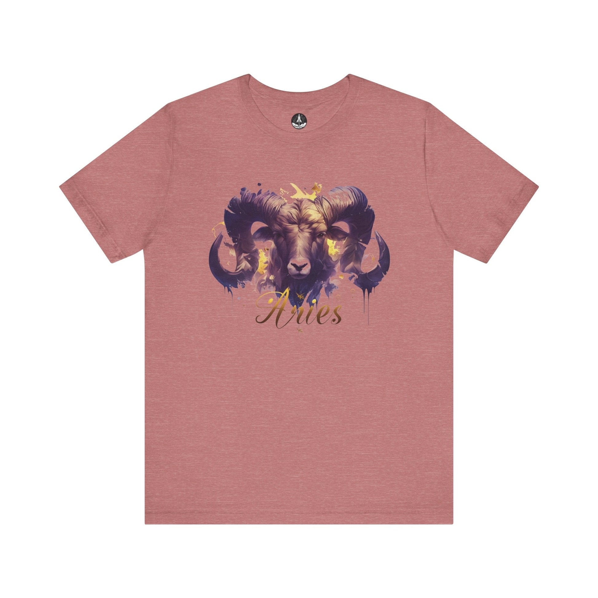 T-Shirt Heather Mauve / S Vivid Aries Spirit TShirt - Wear the Zodiac Artistry