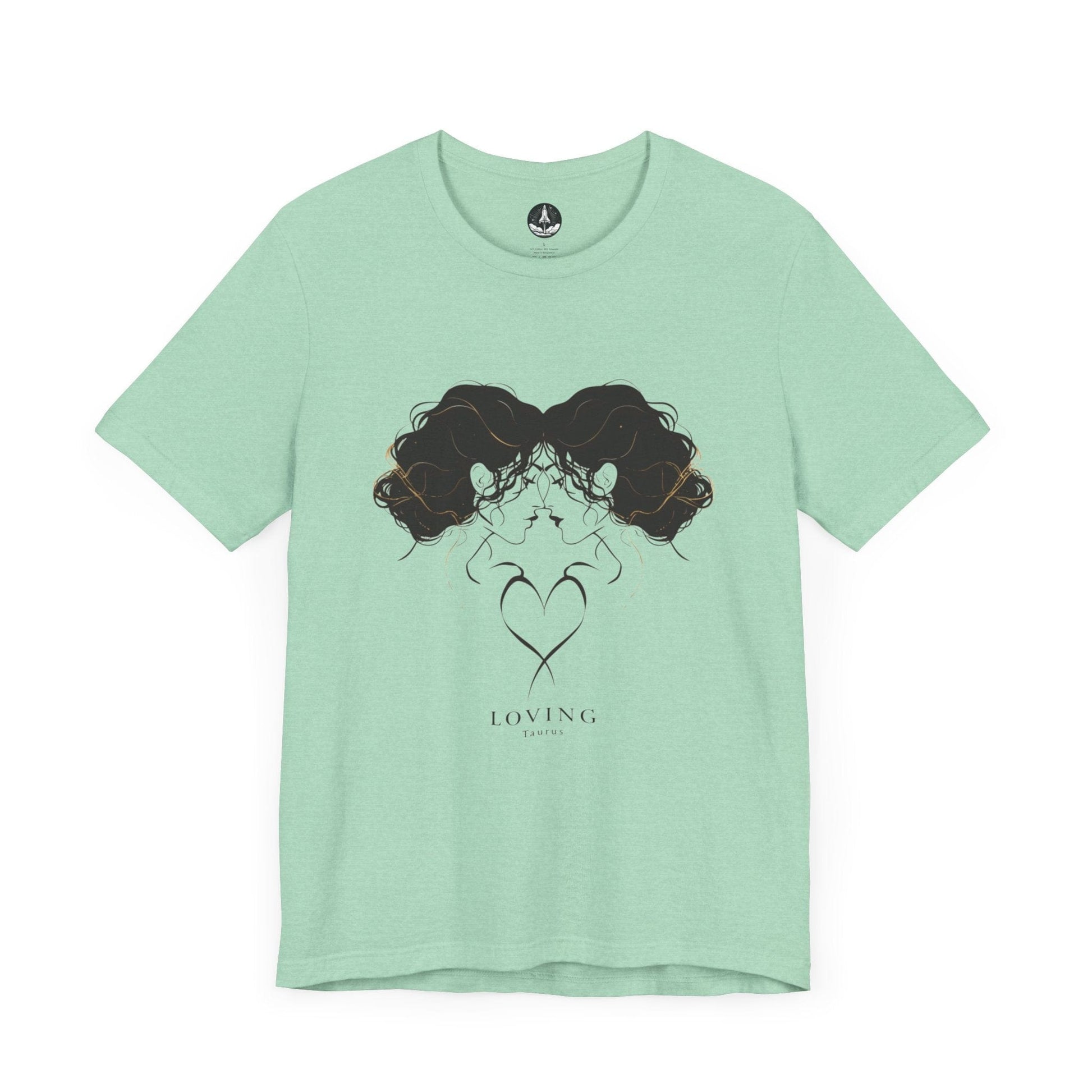 T-Shirt Heather Mint / S Taurus Affection: The Loving Heart T-Shirt