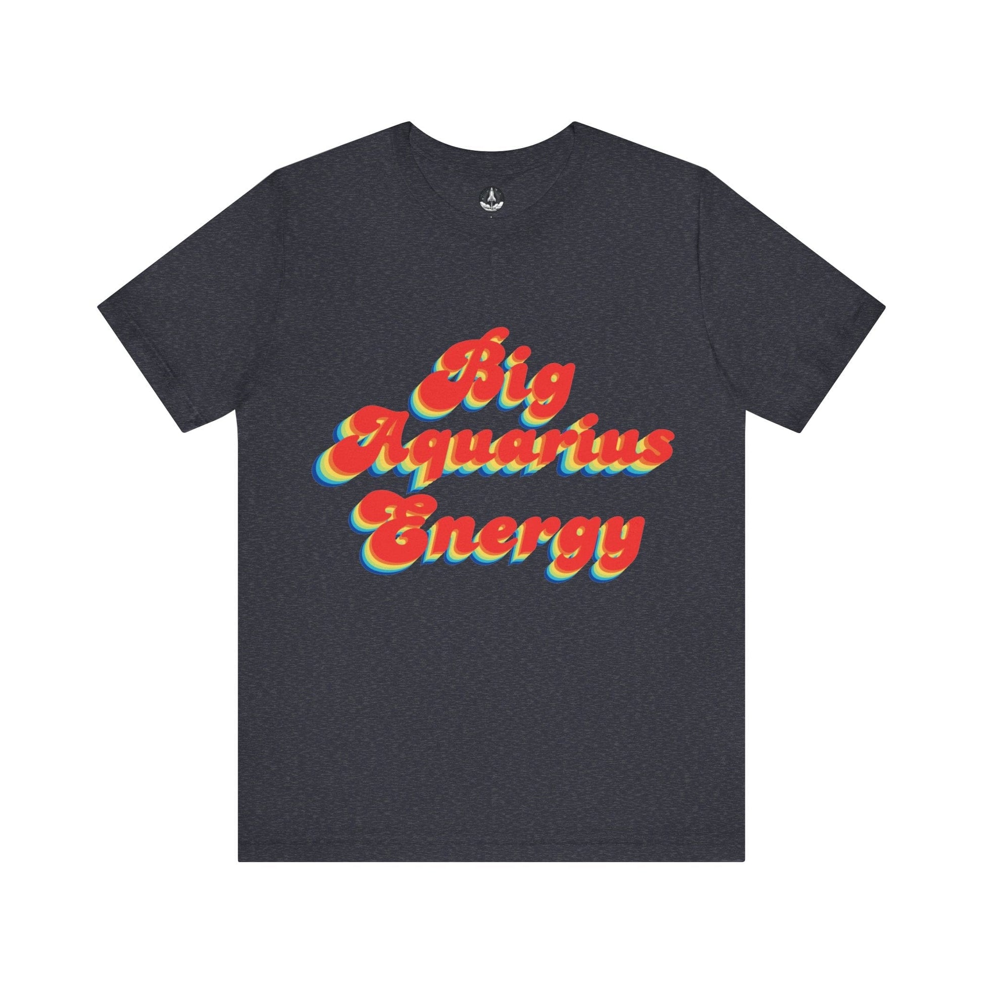 T-Shirt Heather Navy / S Big Aquarius Energy TShirt