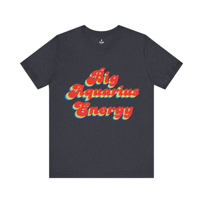 T-Shirt Heather Navy / S Big Aquarius Energy TShirt