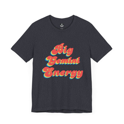 T-Shirt Heather Navy / S Big Gemini Energy TShirt