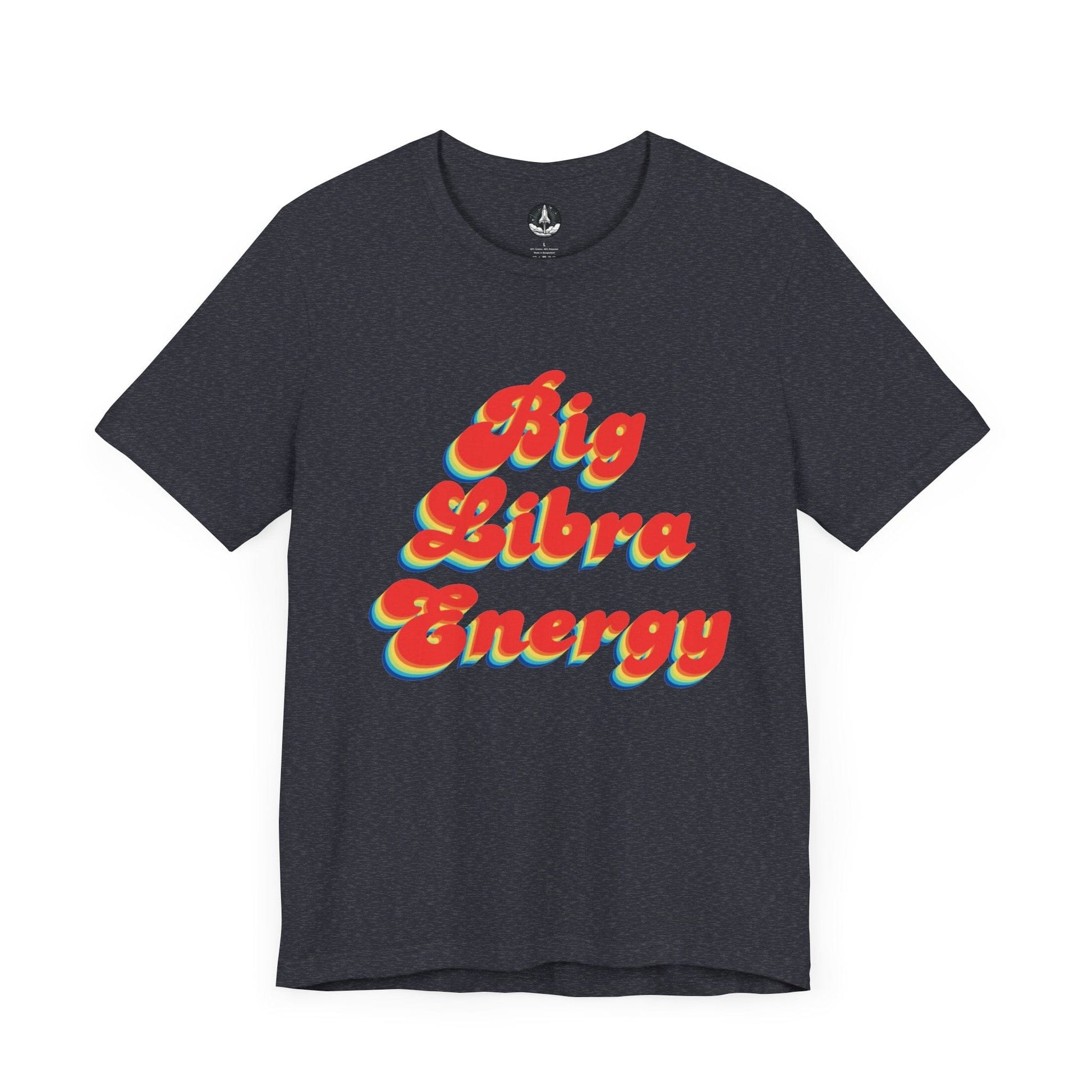 T-Shirt Heather Navy / S Big Libra Energy Libra T-Shirt