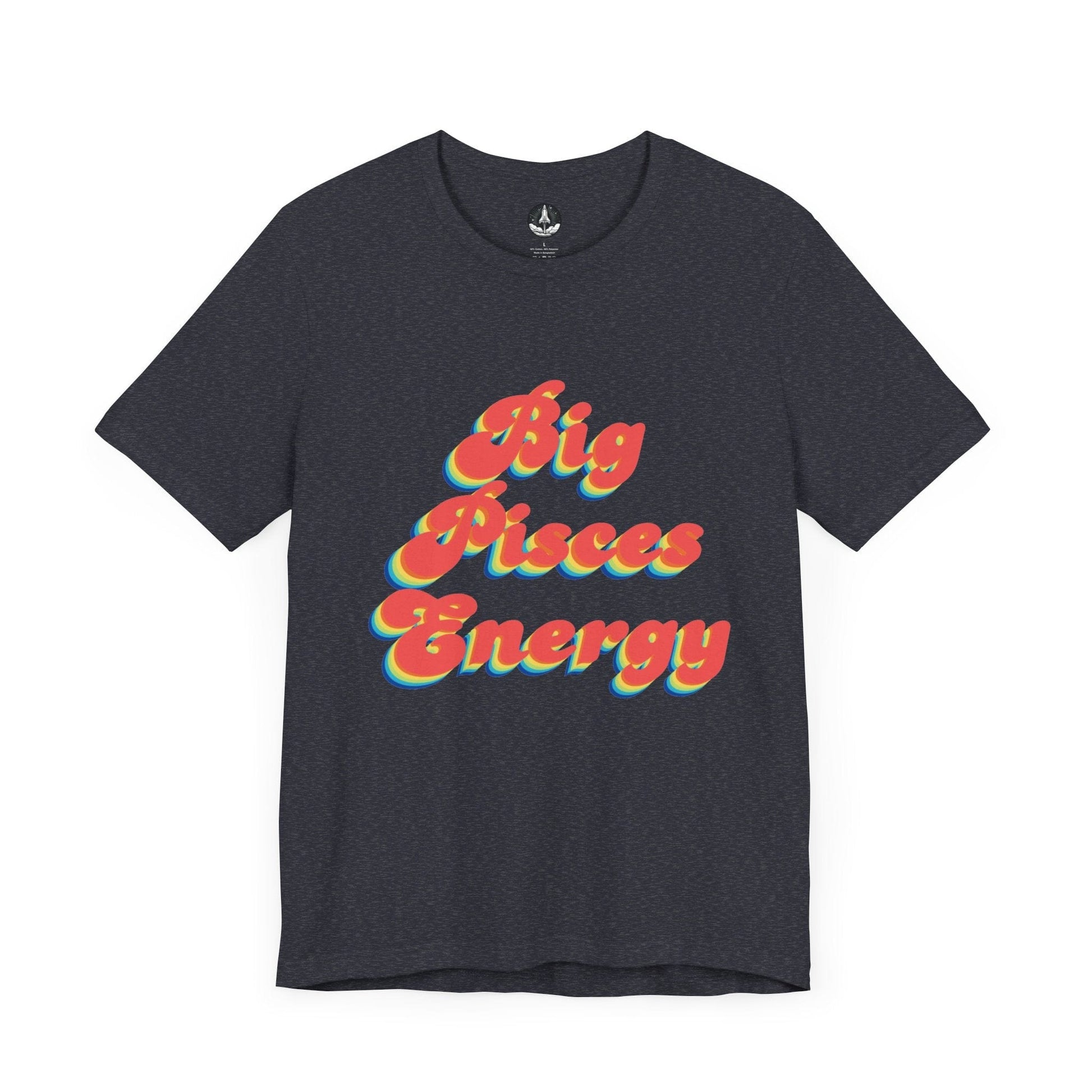 T-Shirt Heather Navy / S Big Pisces Energy T-Shirt
