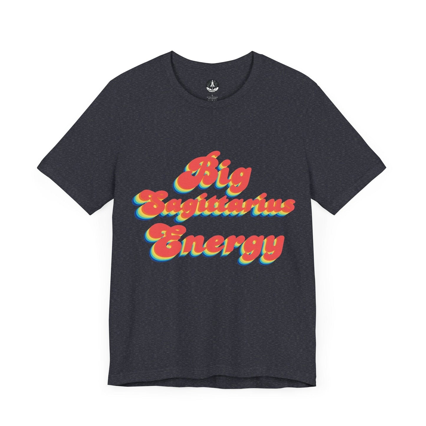 T-Shirt Heather Navy / S Big Sagittarius Energy TShirt