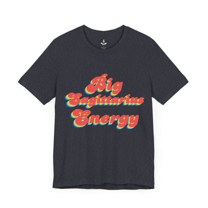 T-Shirt Heather Navy / S Big Sagittarius Energy TShirt