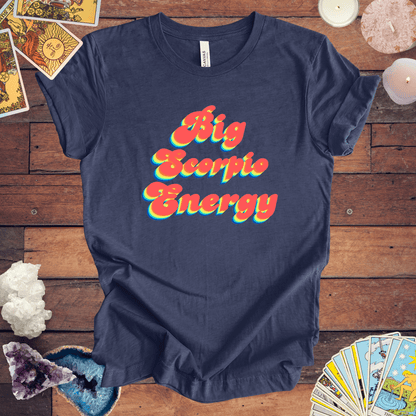 T-Shirt Heather Navy / S Big Scorpio Energy T-Shirt