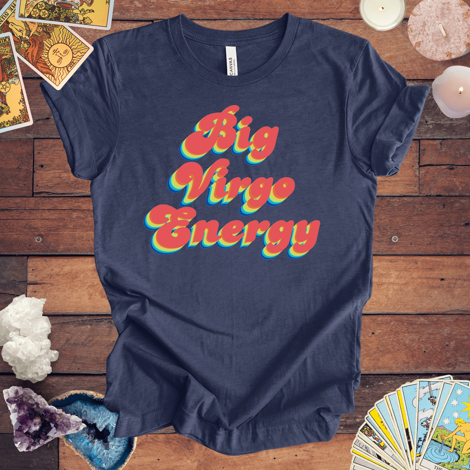 T-Shirt Heather Navy / S Big Virgo Energy T-Shirt