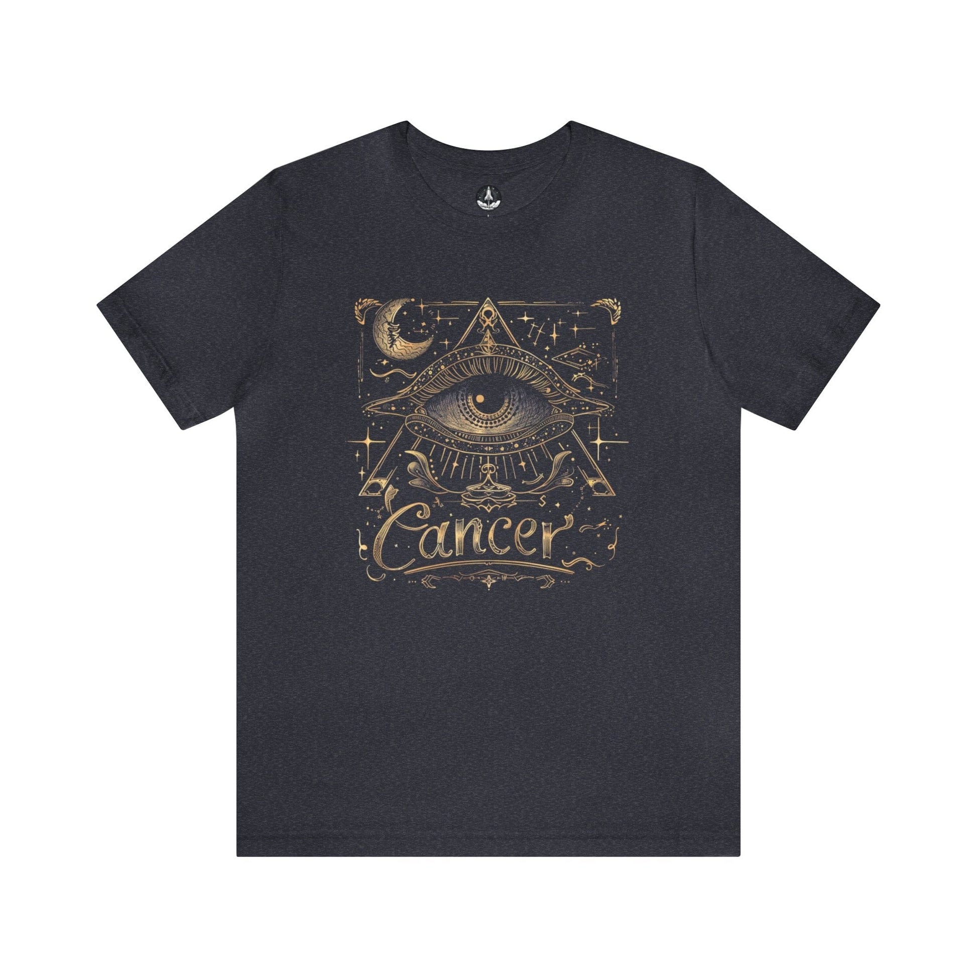 T-Shirt Heather Navy / S Cancer All-Seeing Eye T-Shirt: Unlock the Secrets of the Stars