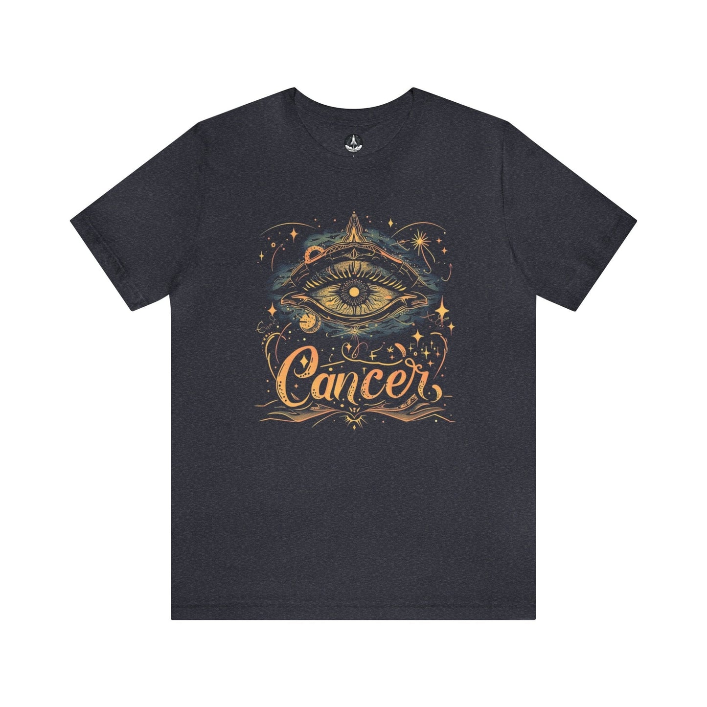 T-Shirt Heather Navy / S Cancer Celestial Intuition T-Shirt: Vision in the Stars