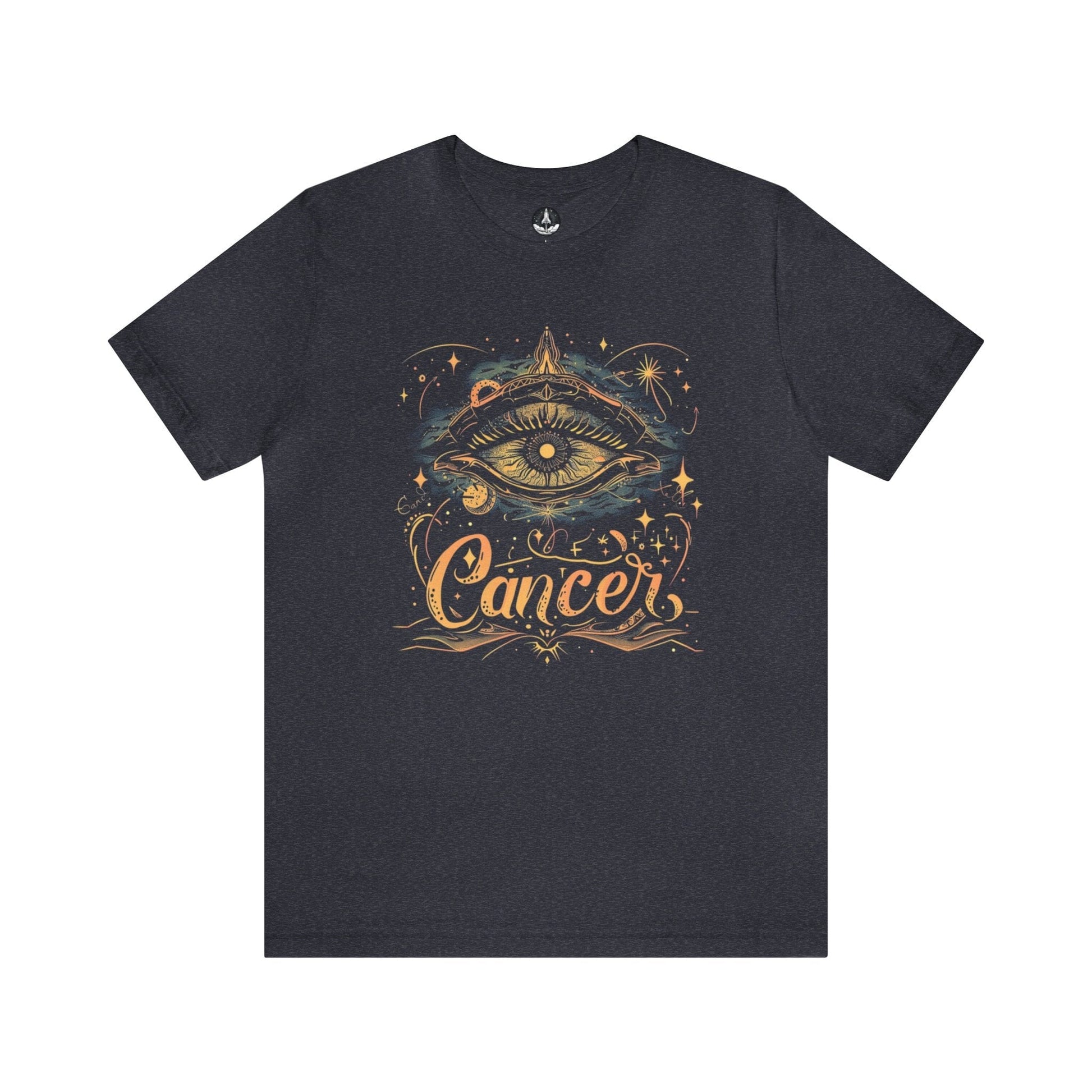T-Shirt Heather Navy / S Cancer Celestial Intuition T-Shirt: Vision in the Stars