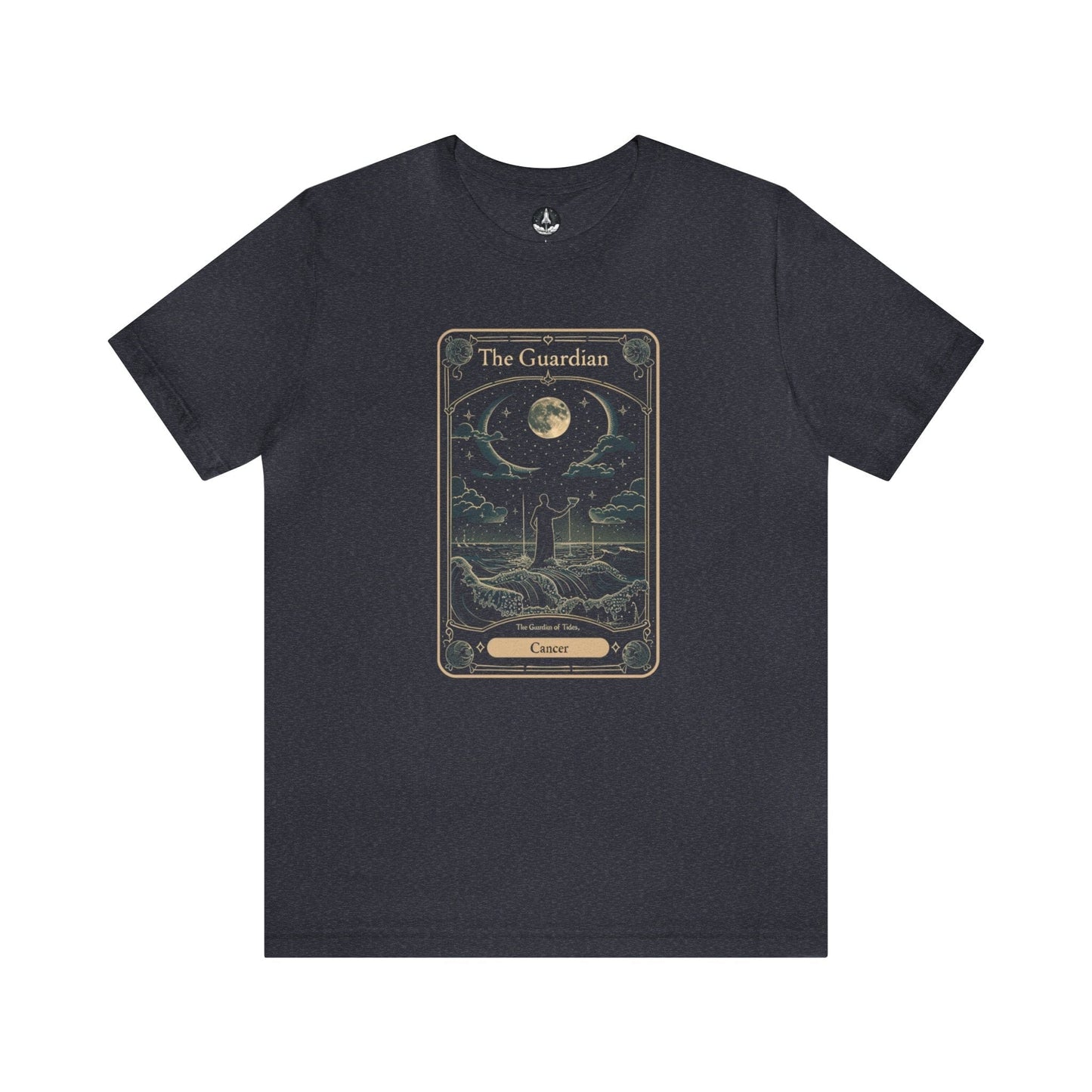 T-Shirt Heather Navy / S Cancer Tarot Card Guardian T-Shirt