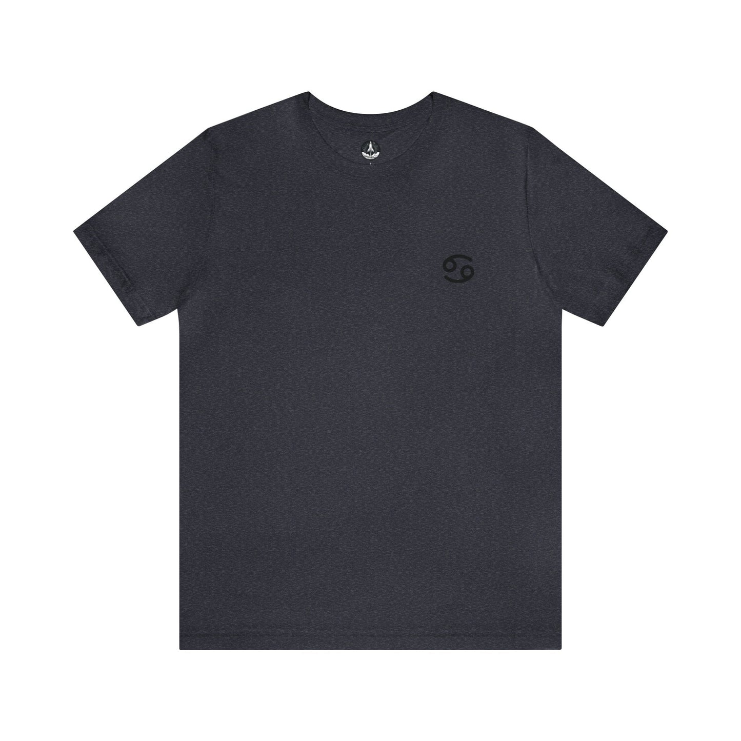 T-Shirt Heather Navy / S Cancer Zodiac Crest T-Shirt: Comfort and Intuition for the Moonchild