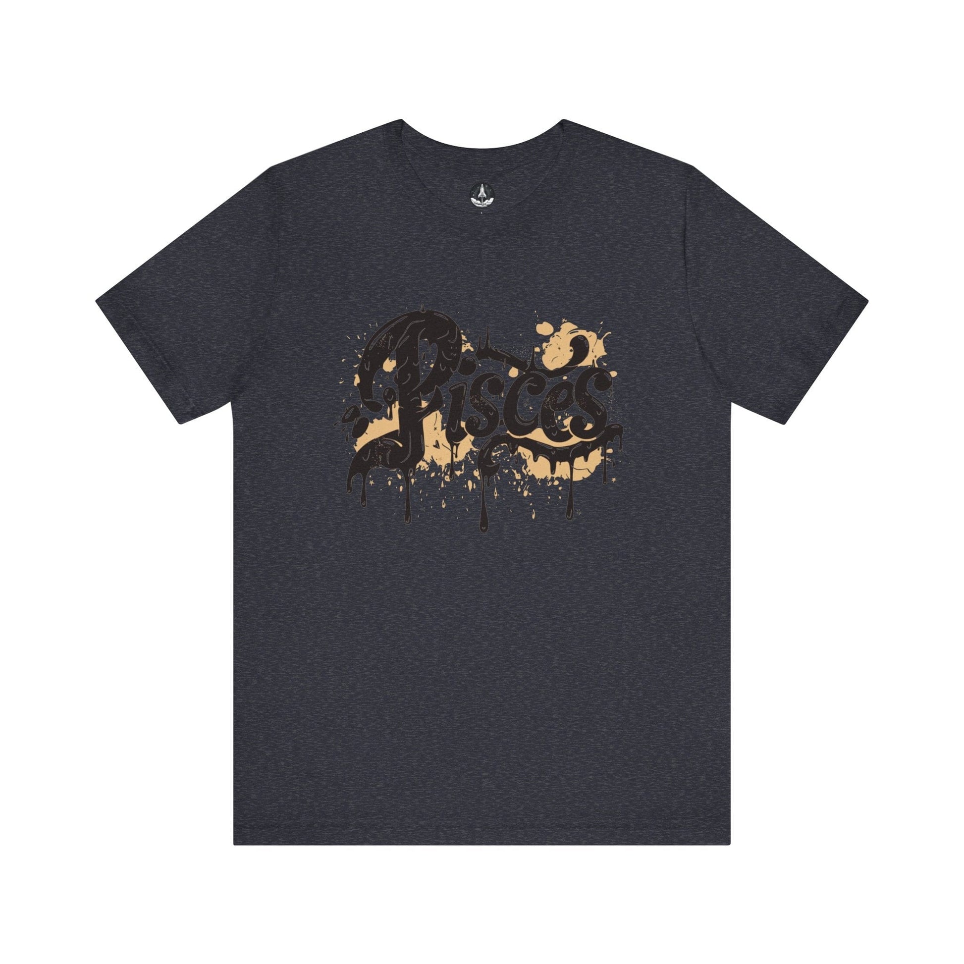 T-Shirt Heather Navy / S Celestial Drift Pisces TShirt: Navigate the Dreamscape