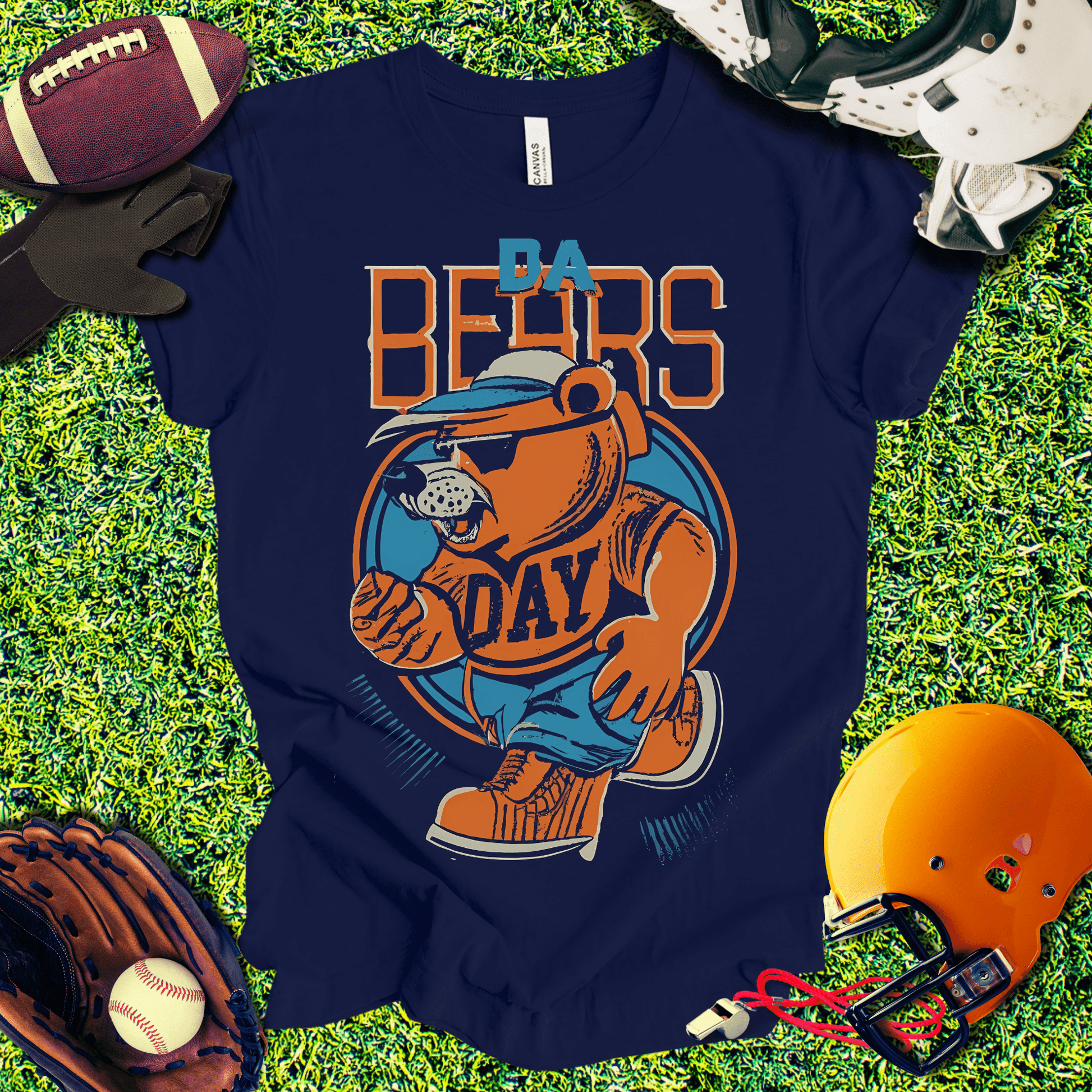 T-Shirt Heather Navy / S DA Bears Vintage T-Shirt