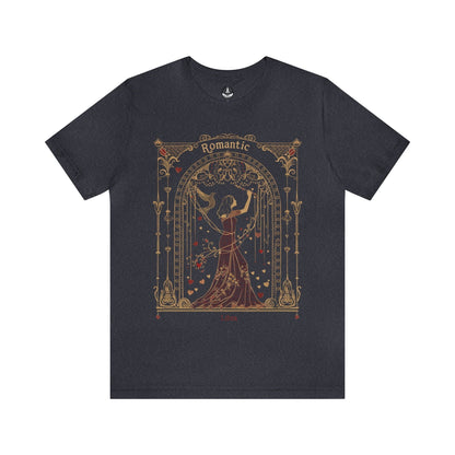 T-Shirt Heather Navy / S "Elegance of Harmony" Libra Romantic Tee: Captivate with Charm