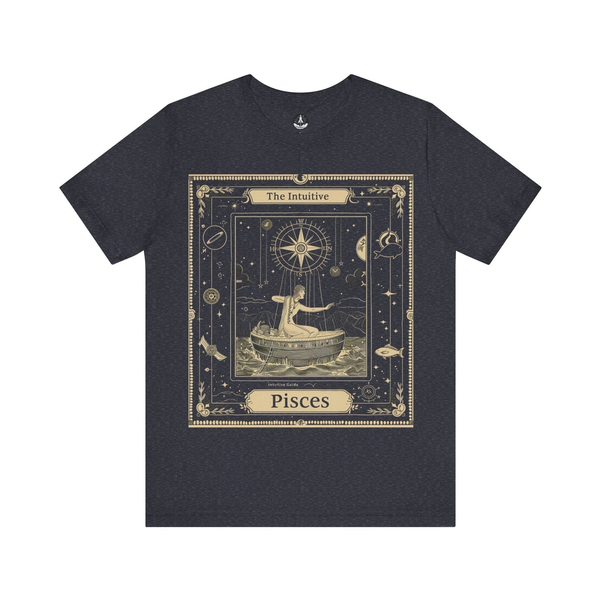 T-Shirt Heather Navy / S Intuitive Guide Pisces T-Shirt