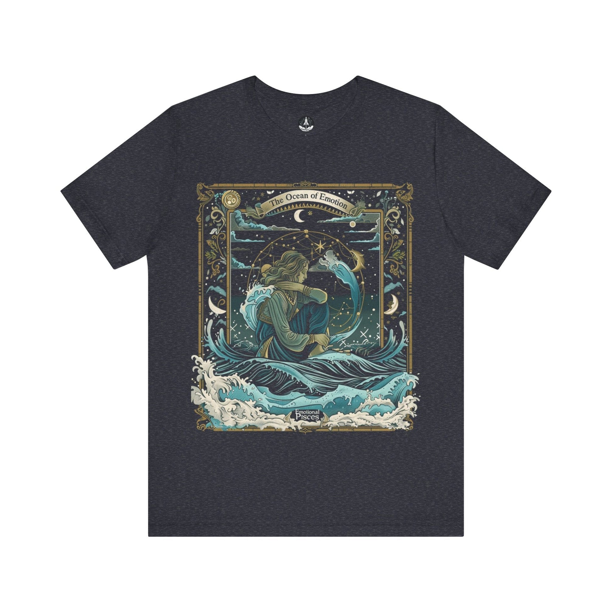 T-Shirt Heather Navy / S Ocean Emotion Pisces T-Shirt