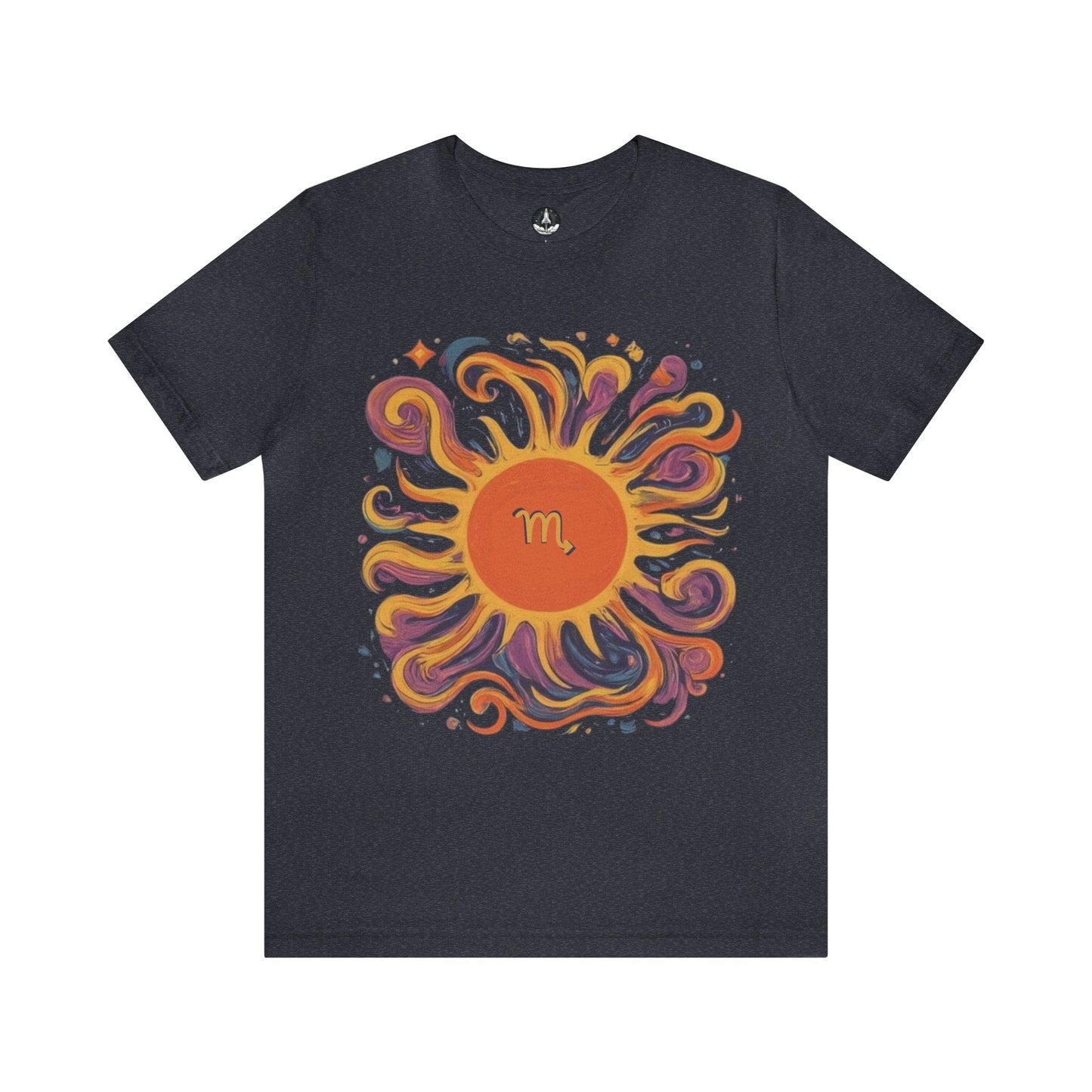 T-Shirt Heather Navy / S Scorpio Sun Sign T-Shirt: Unveil Your Inner Force