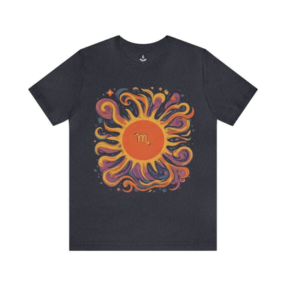 T-Shirt Heather Navy / S Scorpio Sun Sign T-Shirt: Unveil Your Inner Force