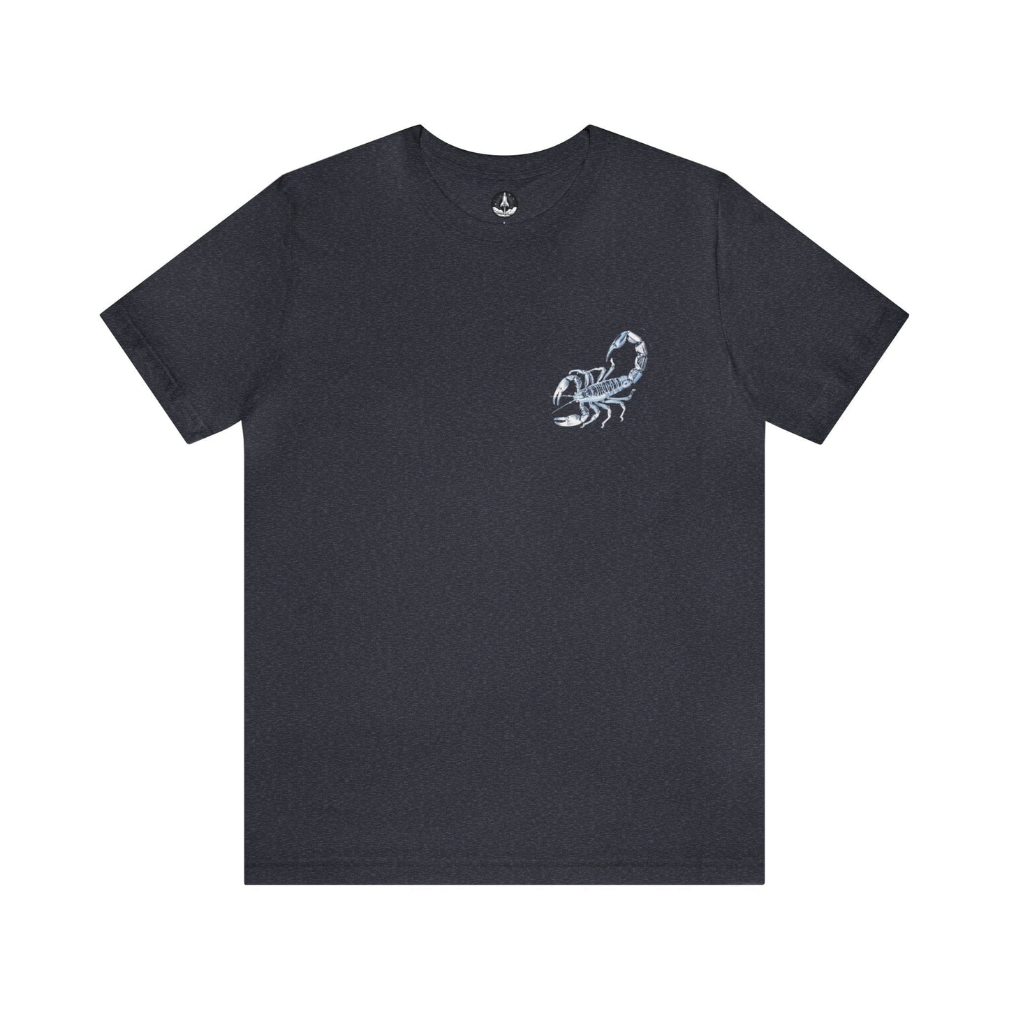 T-Shirt Heather Navy / S Scorpio Warrior TShirt: Bold Zodiac Symbolism for the Fearless