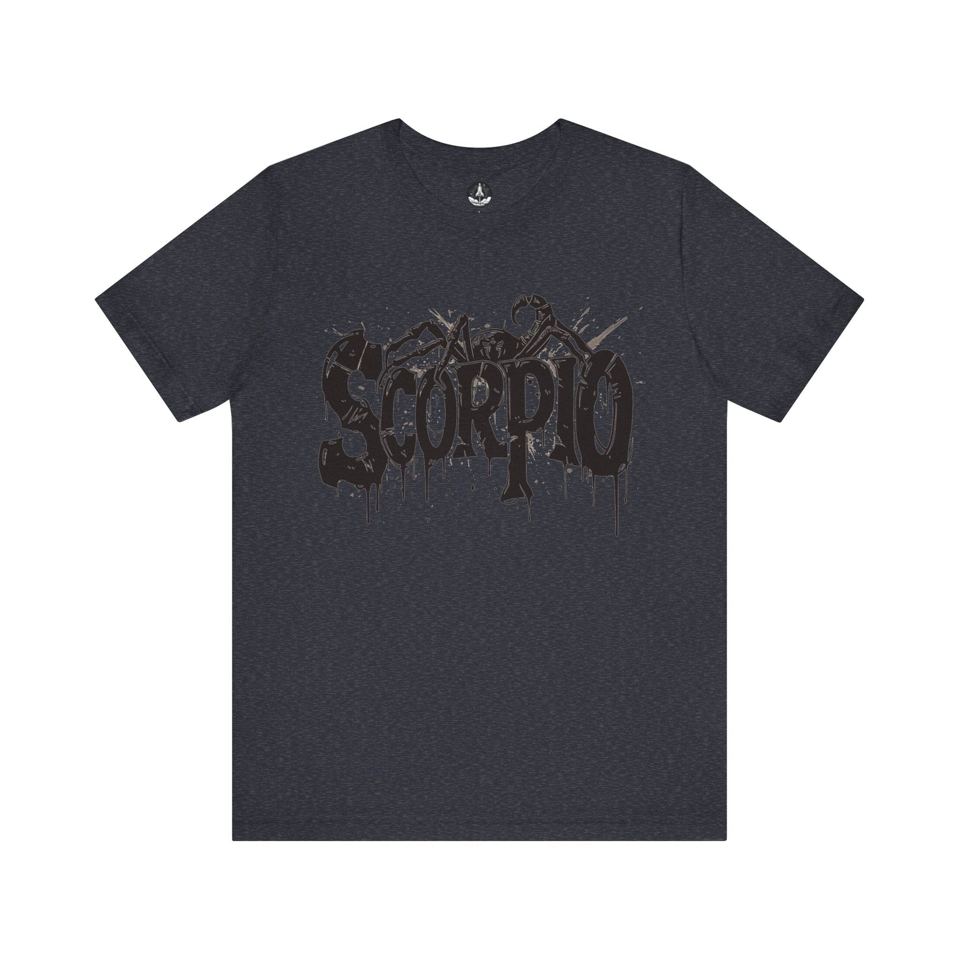 T-Shirt Heather Navy / S Sting of Mystery Scorpio TShirt: Intensity Unleashed
