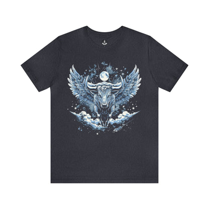 T-Shirt Heather Navy / S Taurus Celestial Bull T-Shirt: Stellar Determination