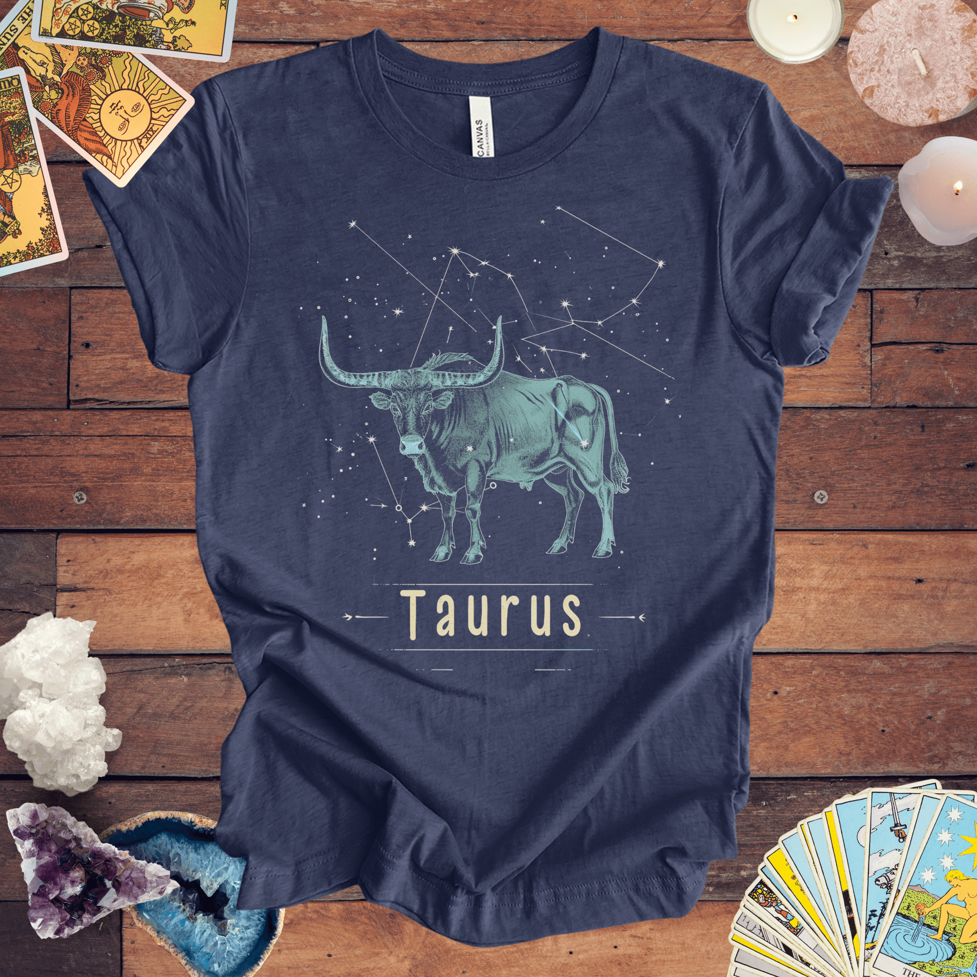 T-Shirt Heather Navy / S Taurus Earth Essence T-Shirt