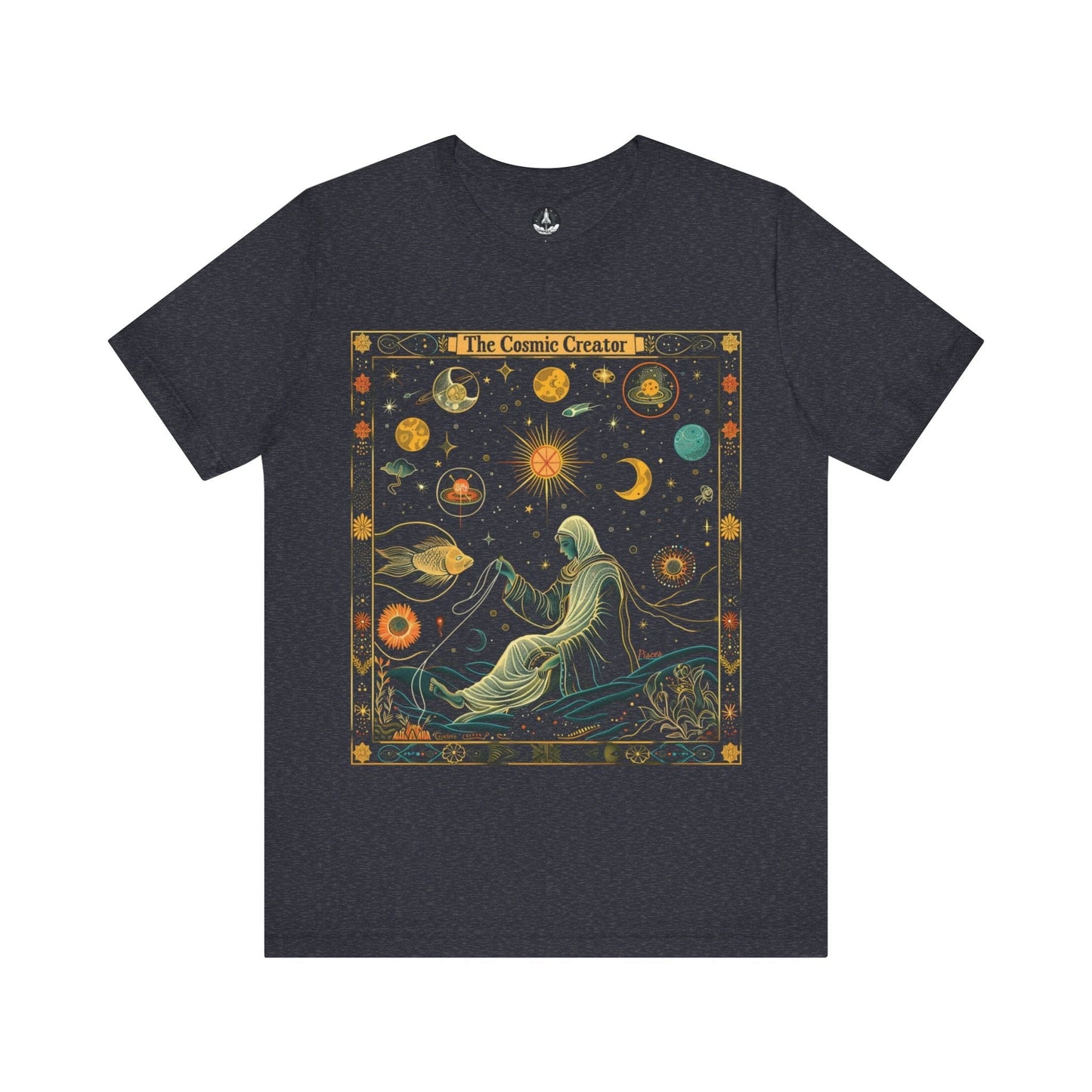 T-Shirt Heather Navy / S The Cosmic Creator Pisces T-Shirt