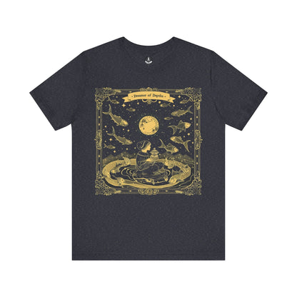T-Shirt Heather Navy / S The Dreamer of the Depths Pisces T-Shirt