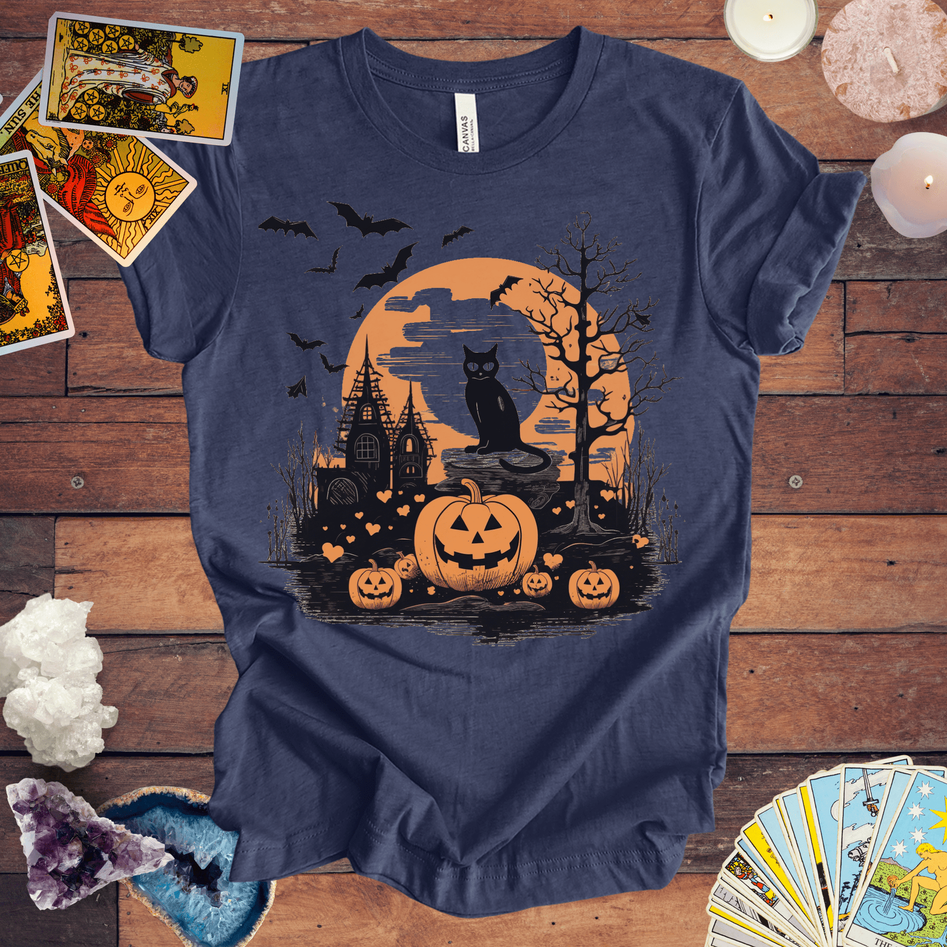 T-Shirt Heather Navy / S Vintage Halloween T-Shirt - Halloween Limited Edition