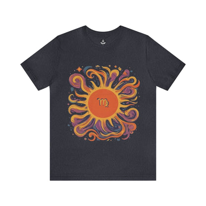 T-Shirt Heather Navy / S Virgo Sun Sign Tee: Purity in Every Thread