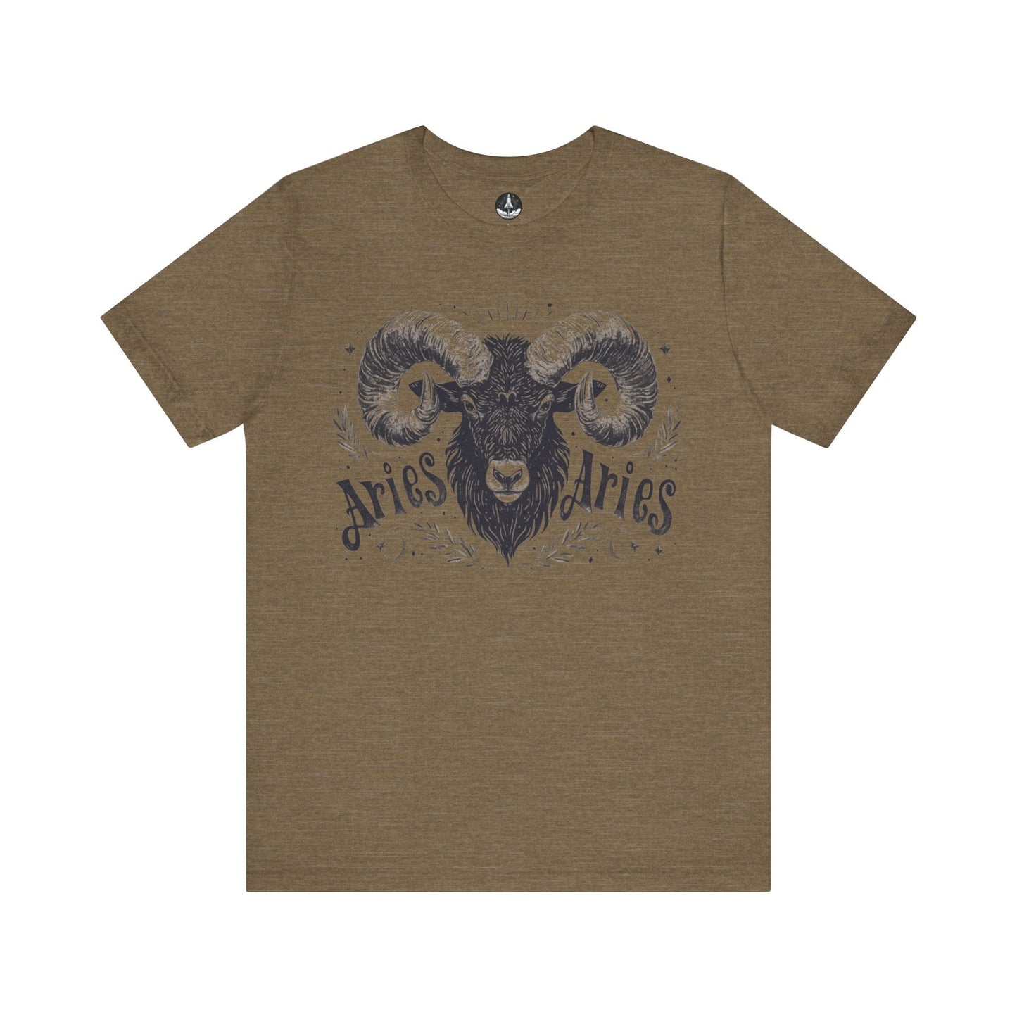 T-Shirt Heather Olive / S Aries Astrology Unisex TShirt: An Ode to the Maverick