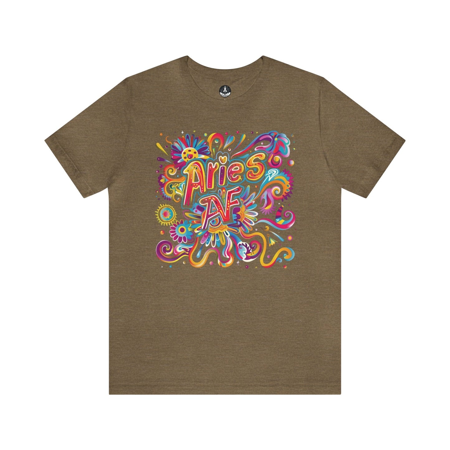 T-Shirt Heather Olive / S Aries Trippy AF T-Shirt