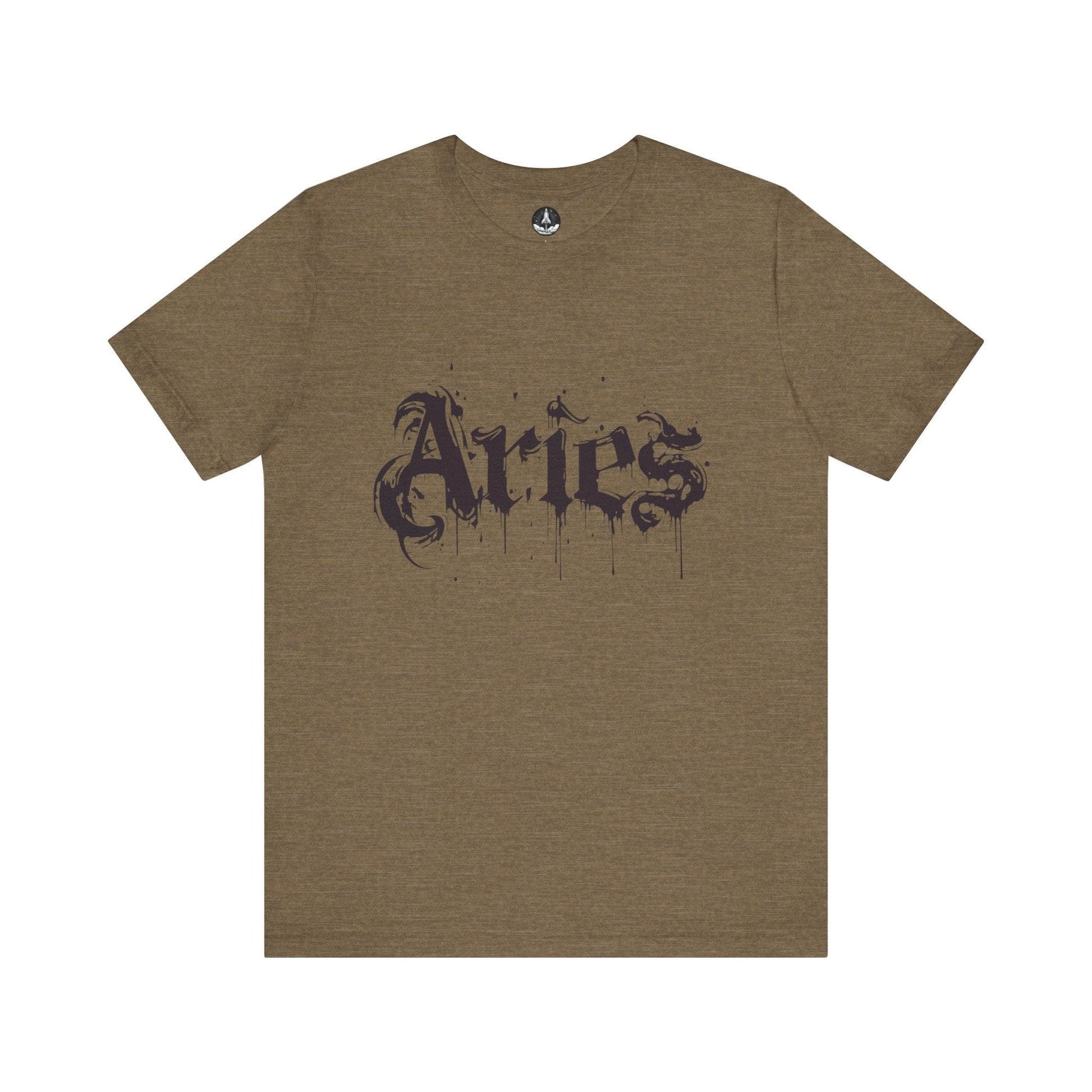 T-Shirt Heather Olive / S Astro Splash Aries TShirt - Zodiac Meets Street Art