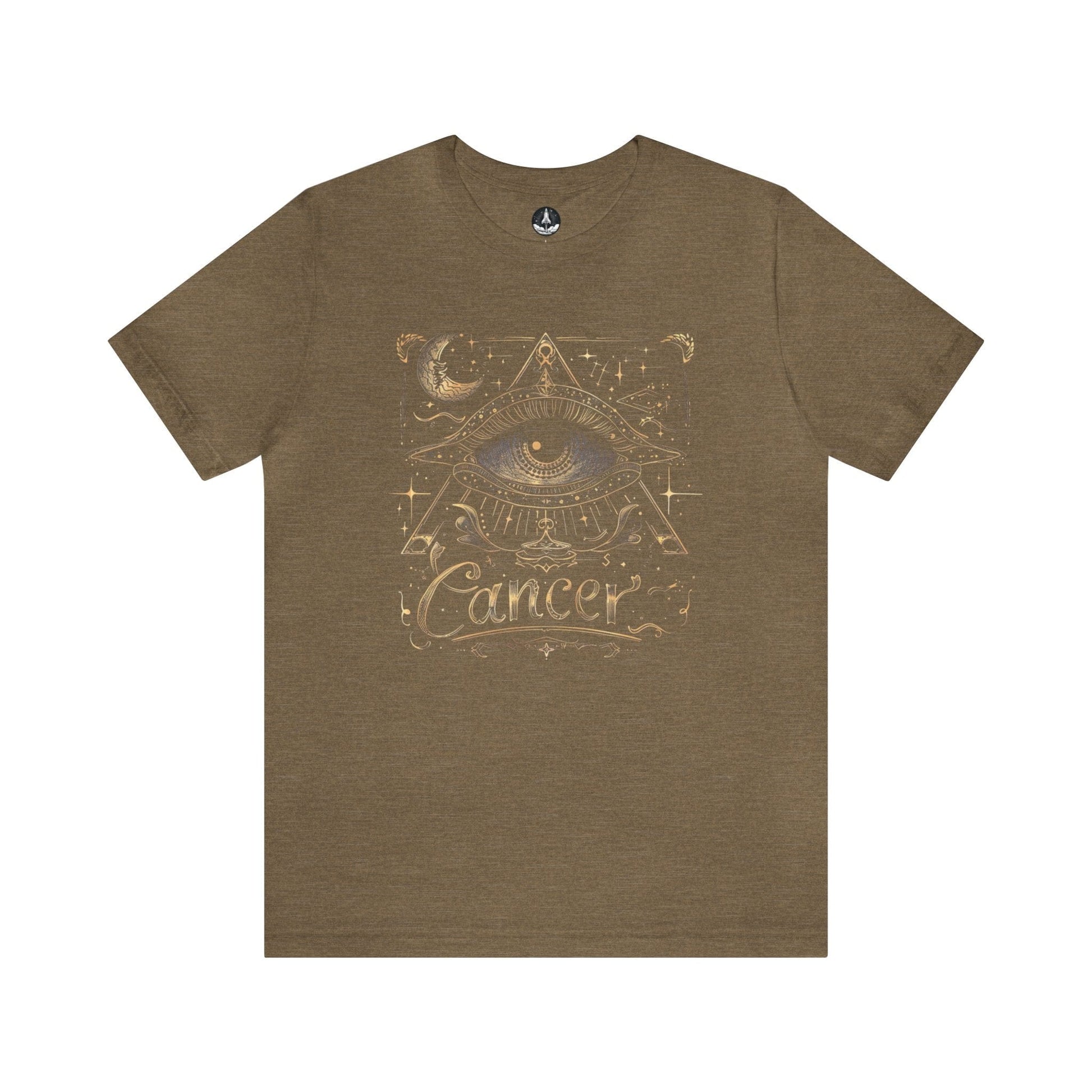 T-Shirt Heather Olive / S Cancer All-Seeing Eye T-Shirt: Unlock the Secrets of the Stars