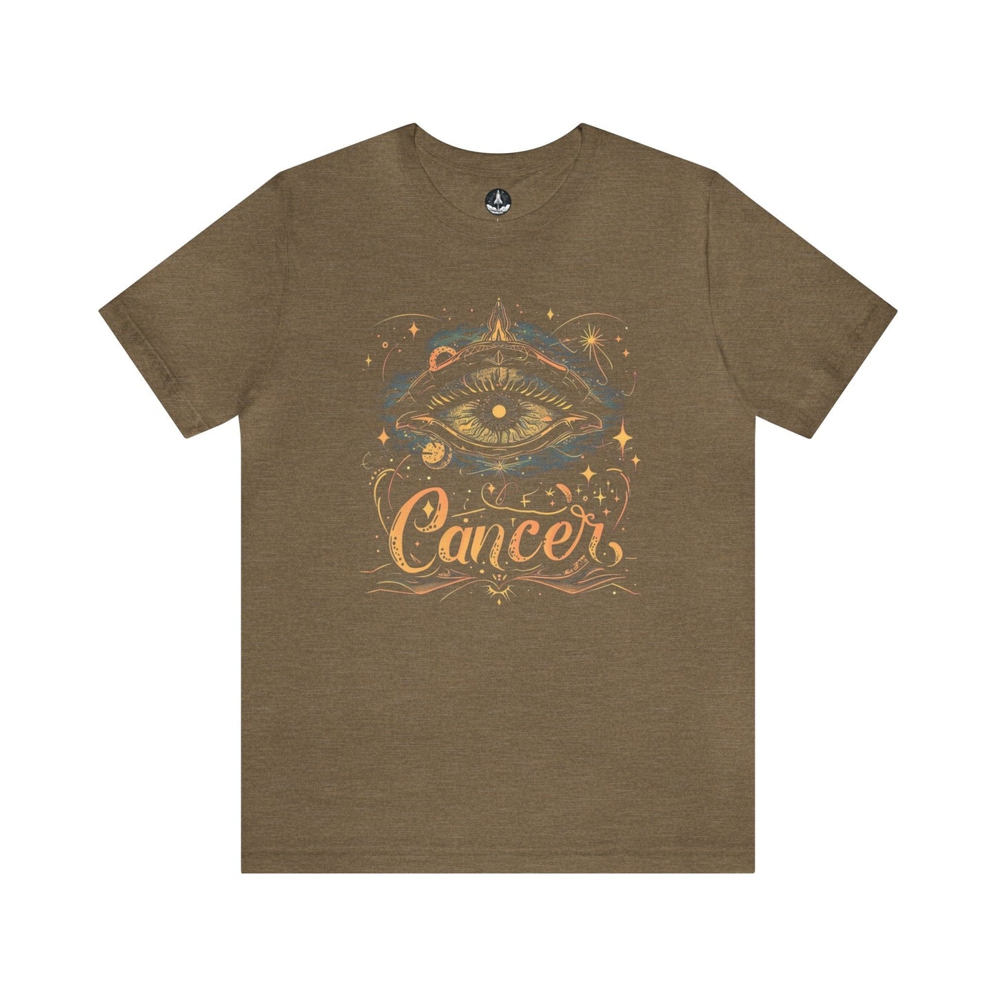 T-Shirt Heather Olive / S Cancer Celestial Intuition T-Shirt: Vision in the Stars