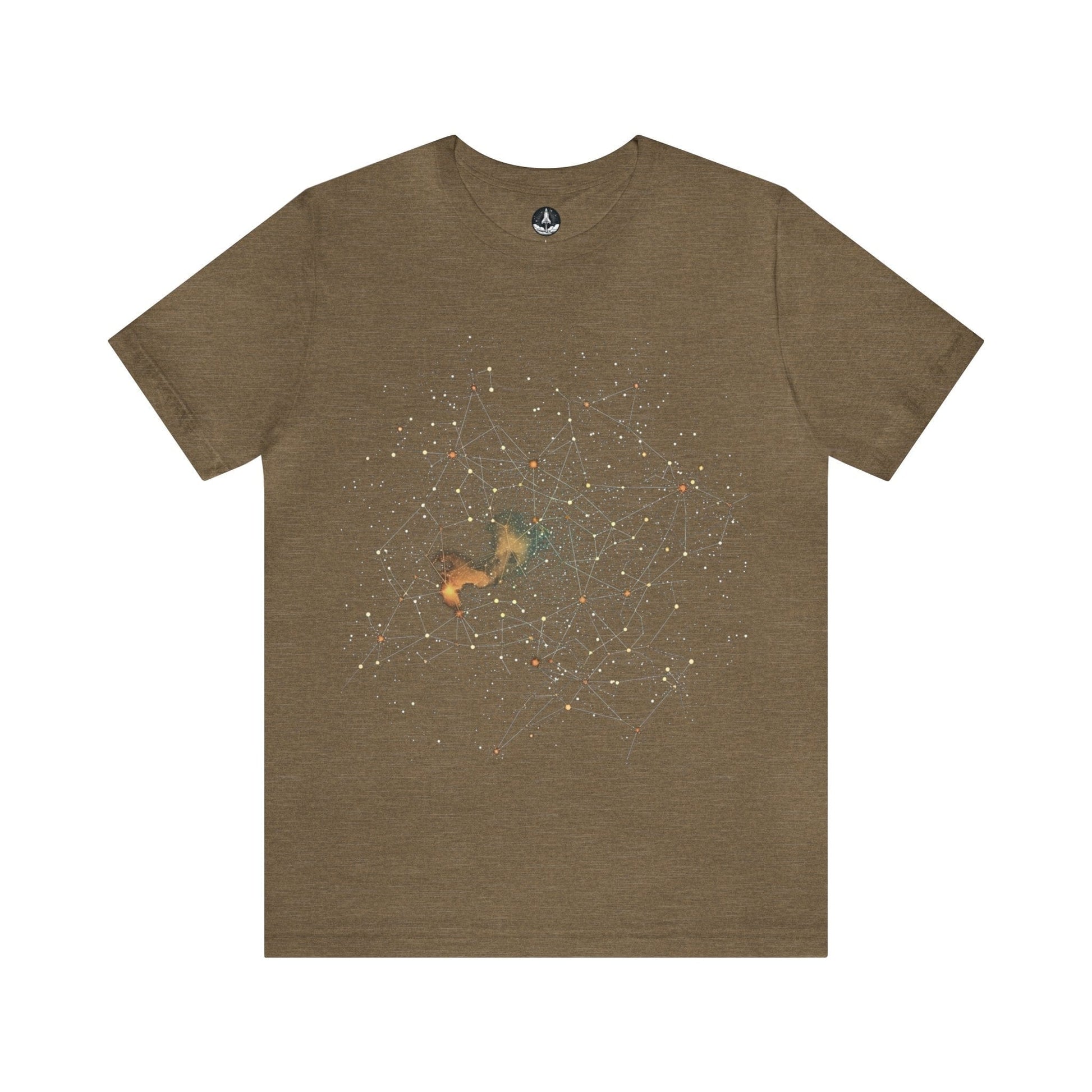 T-Shirt Heather Olive / S Constellation Lines T-Shirt