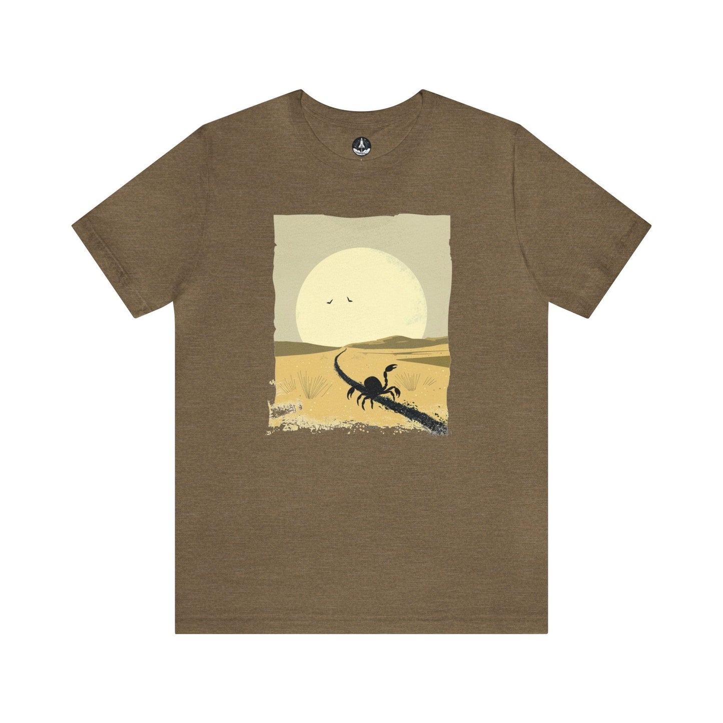 T-Shirt Heather Olive / S Courage in the Shadows Scorpio TShirt
