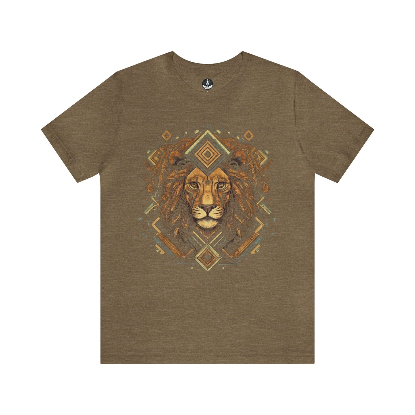 T-Shirt Heather Olive / S Neo-traditional Leo T-Shirt