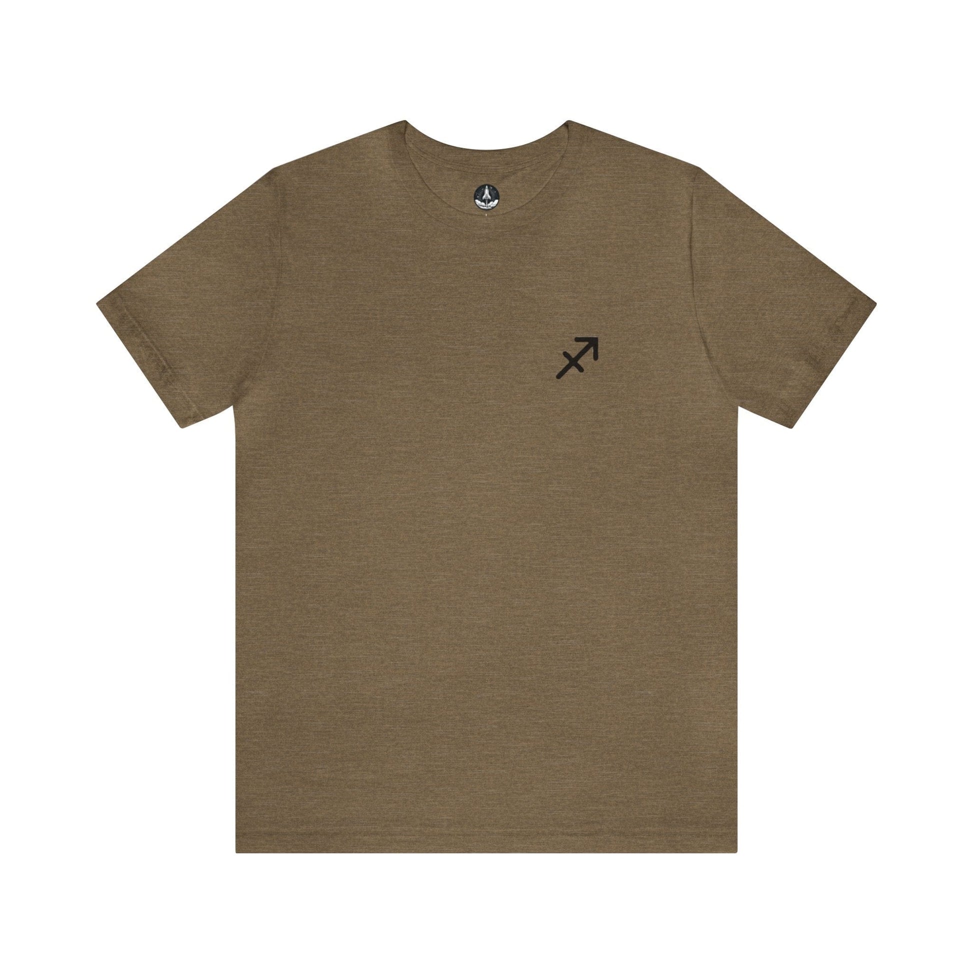 T-Shirt Heather Olive / S Sagittarius Minimalist Mark T-Shirt: Simplicity Meets Adventure