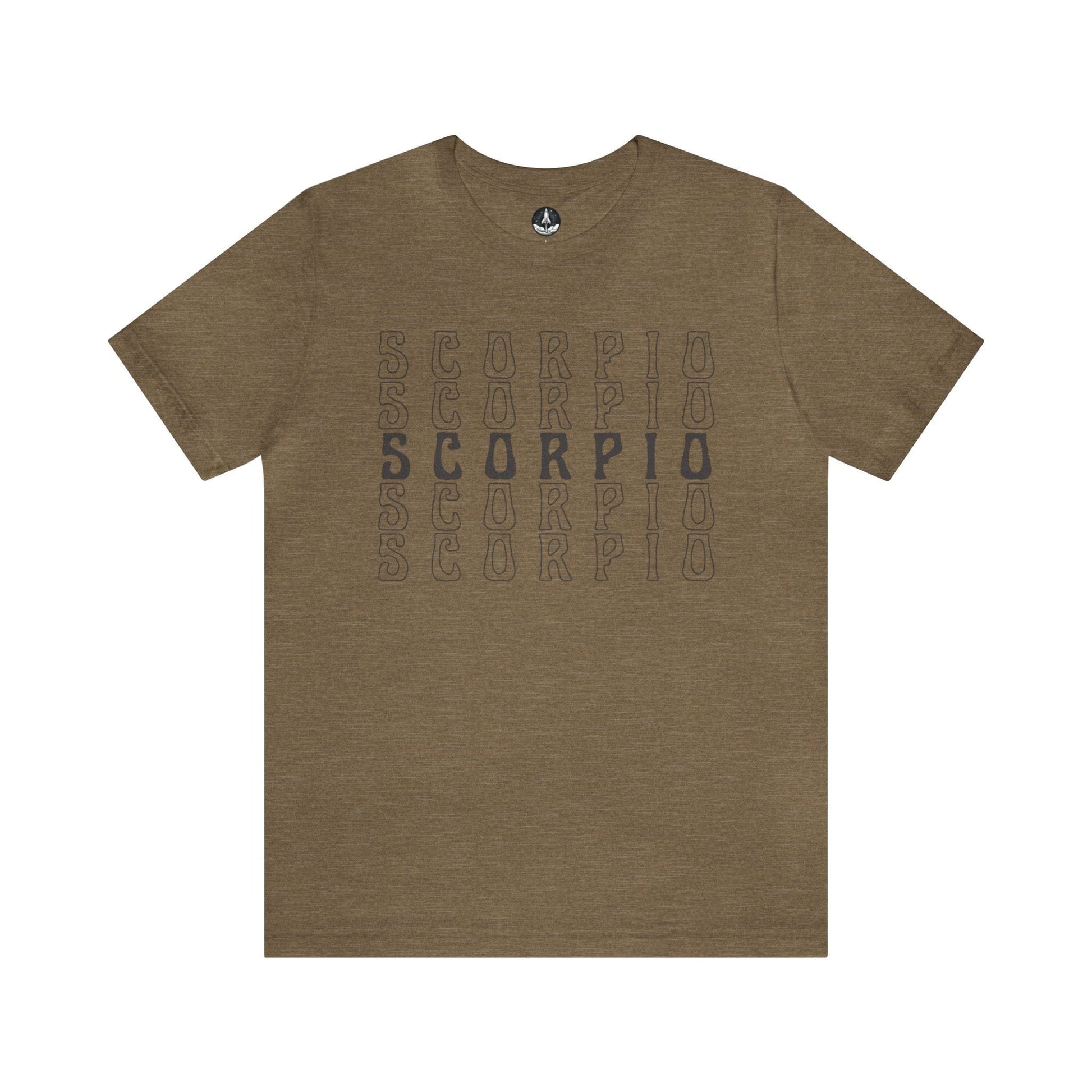 T-Shirt Heather Olive / S Scorpio Zodiac Essence T-Shirt: Minimalism for the Enigmatic