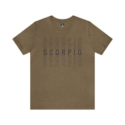 T-Shirt Heather Olive / S Scorpio Zodiac Essence T-Shirt: Minimalism for the Enigmatic