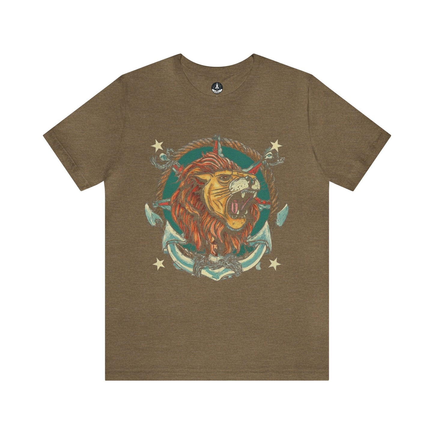 T-Shirt Heather Olive / S Traditional Sailor Tattoo Leo T-Shirt