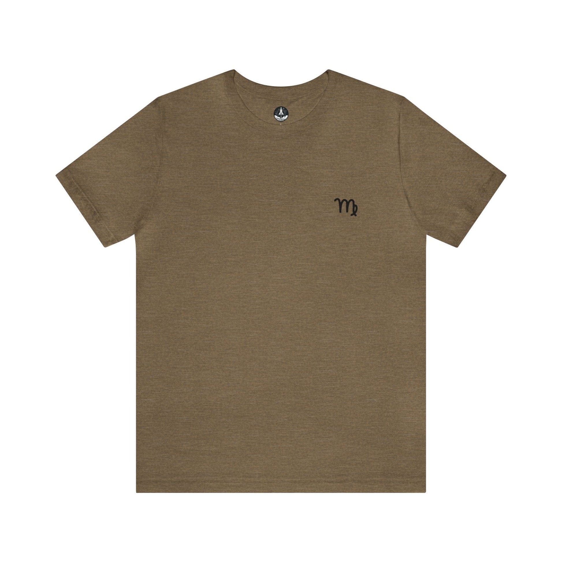 T-Shirt Heather Olive / S Virgo Zodiac Seal T-Shirt: Embrace Your Analytical Side with Pure Comfort