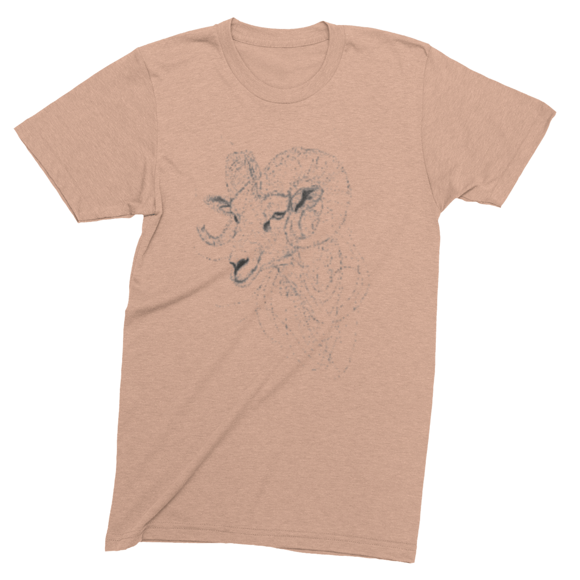 T-Shirt Heather Peach / S Aries Zodiac T-Shirt: Modern Elegance & Comfort | Unisex Cotton Tee
