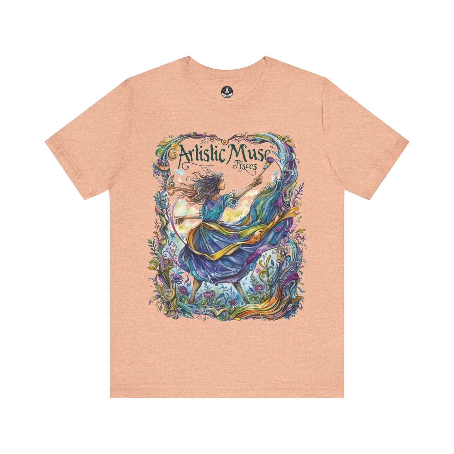 T-Shirt Heather Peach / S Artistic Muse Pisces T-Shirt