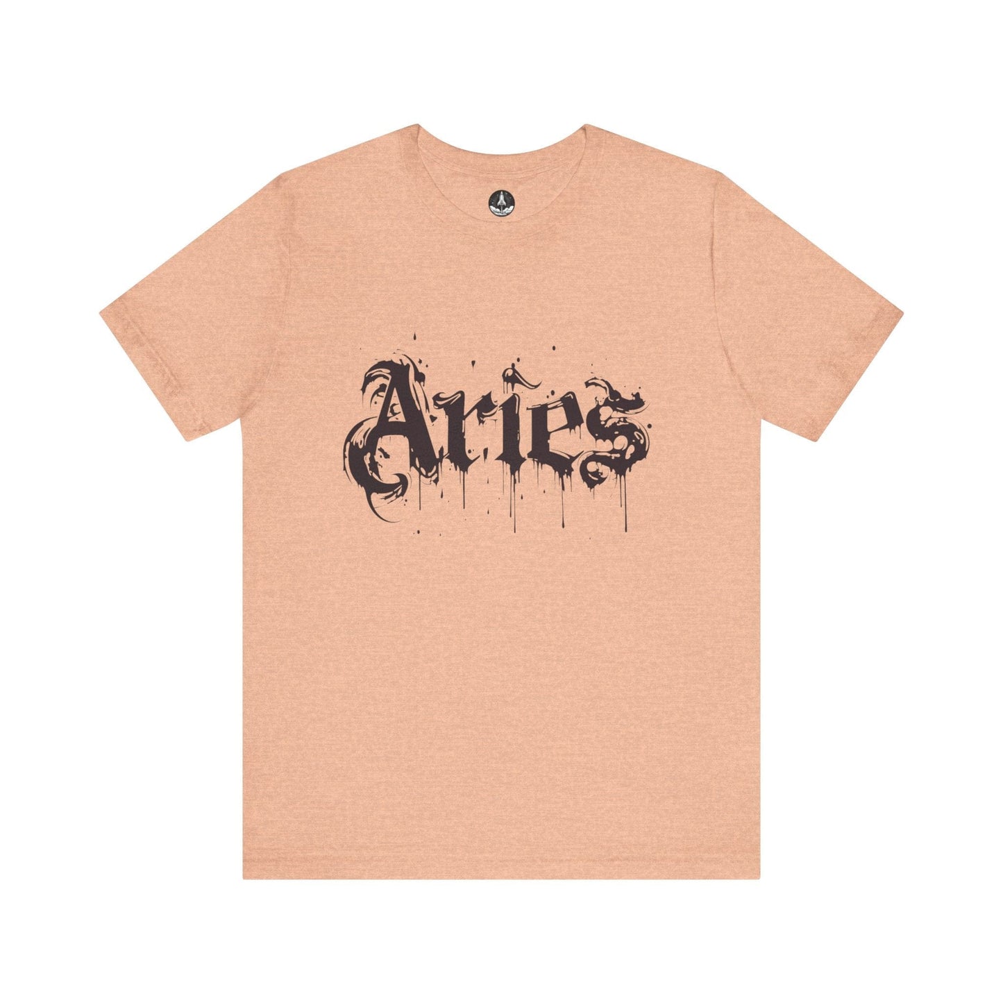 T-Shirt Heather Peach / S Astro Splash Aries TShirt - Zodiac Meets Street Art