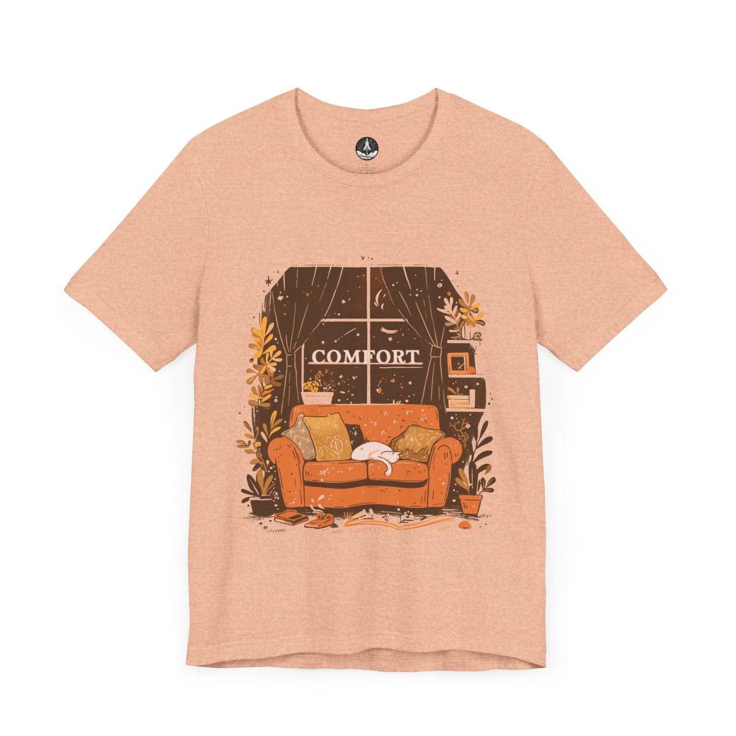 T-Shirt Heather Peach / S Astrological Comfort: Taurus the Seeker T-Shirt