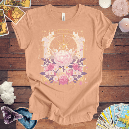 T-Shirt Heather Peach / S Astrological Taurus: The Sensual Venus T-Shirt