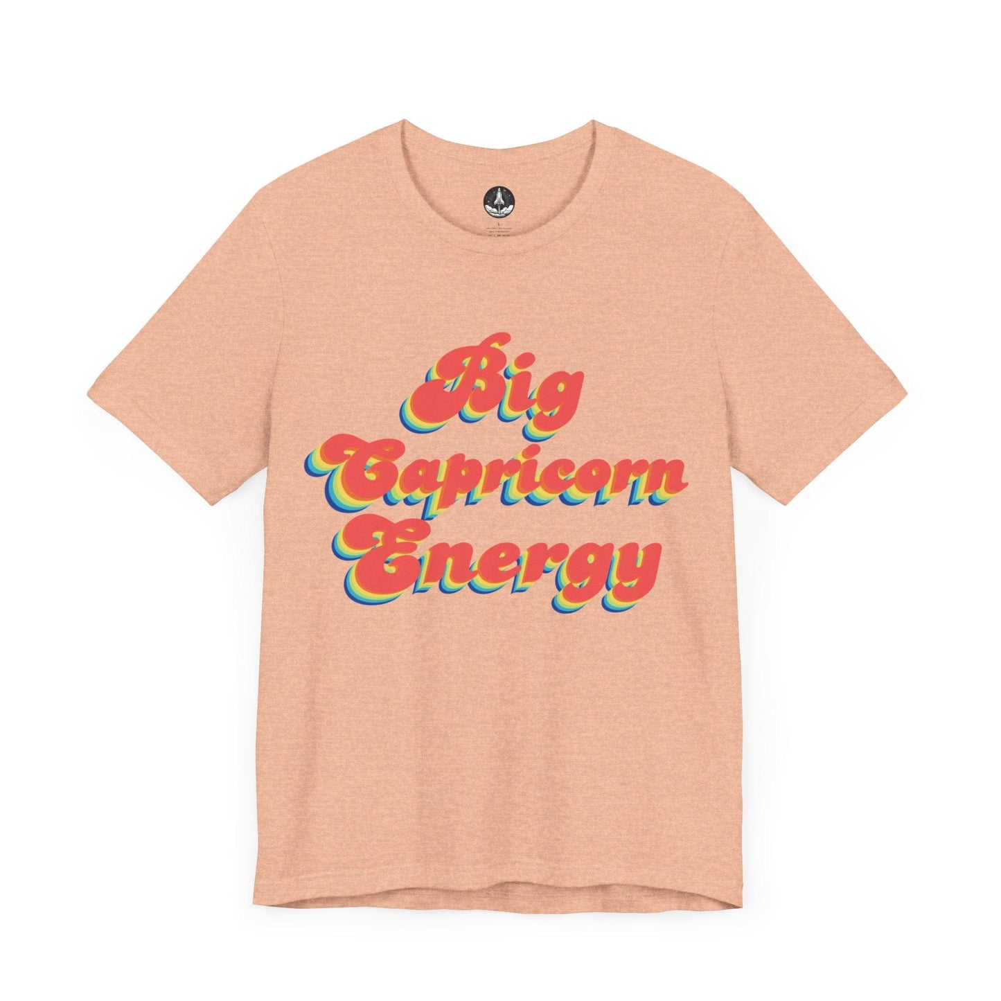 T-Shirt Heather Peach / S Big Capricorn Energy T-Shirt